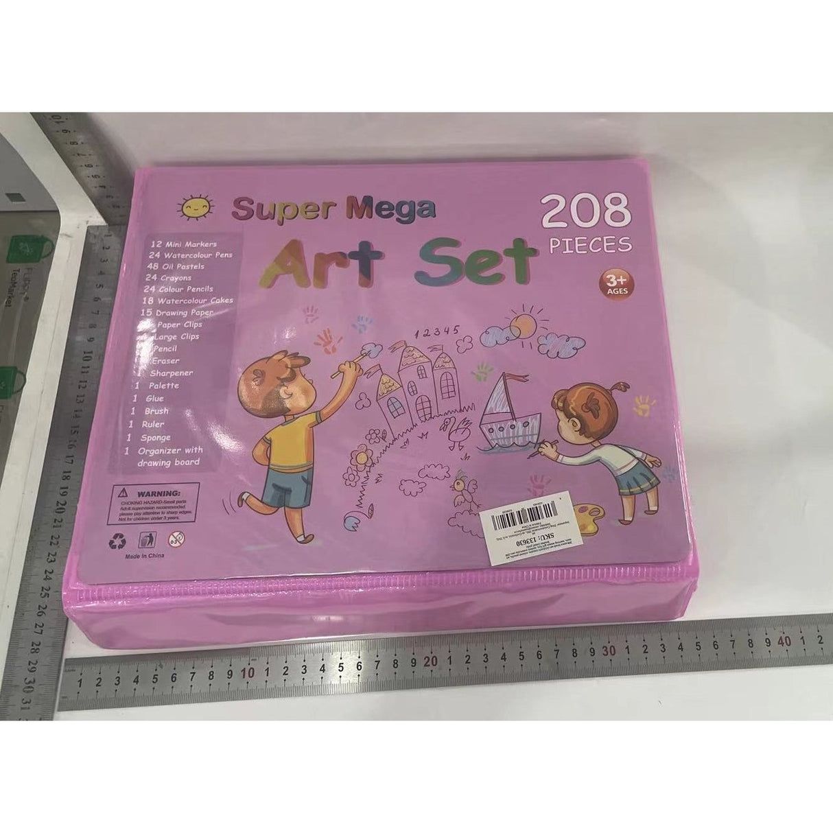 Set 208 Piese, Complet pentru Pictura si Desen, Vivimall, Tip Servieta, 3-12 Ani, 32.6 x 27.7 x 6 cm - vivimall.ro
