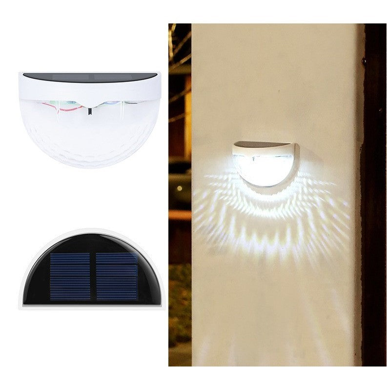 Set 2x Lampa solara de perete 6LED, Flippy, carcasa alba, lumina alb rece