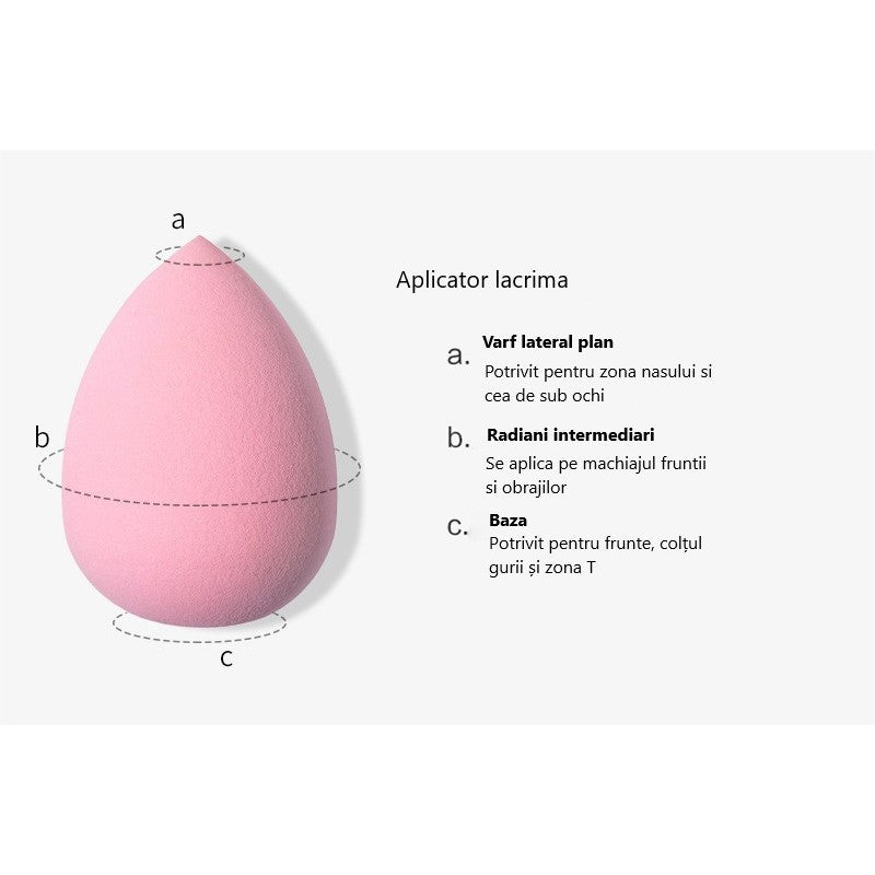 Set Buretei Machiaj, Premium, Nude, 3 Bucati - vivimall.ro