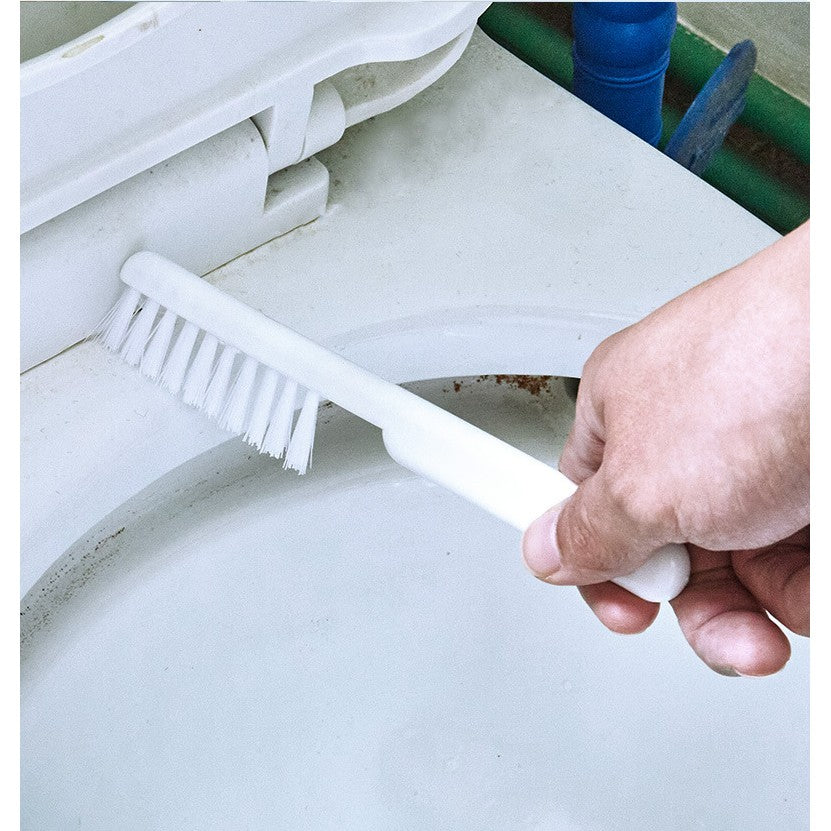 Set 3 Perii pentru Toaleta, Vivimall, din Silicon, Perie Zimtata, Cap Flexibil, Suport Adeziv pentru Montarea pe Perete, 39 x 19 x 9.8 cm, Gri/Alb - vivimall.ro