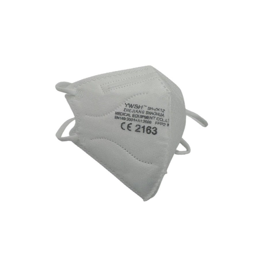 Set 30 bucati Masca de protectie faciala pentru copii, Flippy®️, de unica folosinta, FFP2 CE 2163, 5 straturi, nesterila, ambalaj individual, Copii, Alb - vivimall.ro