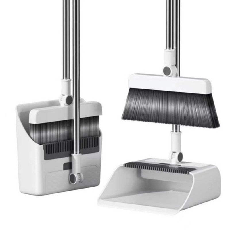 Matura Perie si Faras cu Coada Flippy, Set 3in1, cu Dinti de Pieptene pentru Curatare Matura, rotativ, pliabil, detasabil, Otel inoxidabil si Polipropilena, Alb