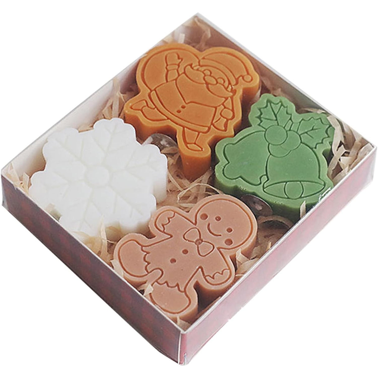 Set 4 Lumanari Parfumate, Tema Craciun, Din Parafina - vivimall.ro