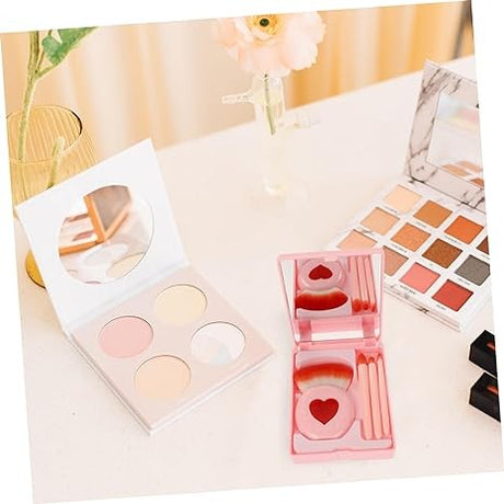 Set 4 Mini Pensule Machiaj Cu Oglinda | SweetBrush - vivimall.ro