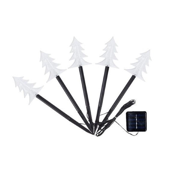 Set 5 Lampi Solare Led De Exterior, Pentru Gradina, 35.5 Cm