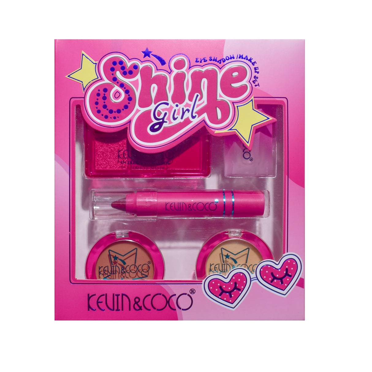 Set 5 Produse de Machiaj, KEVIN & COCO, Shine Girl, 18 x 15.8 x 3.5 cm - vivimall.ro