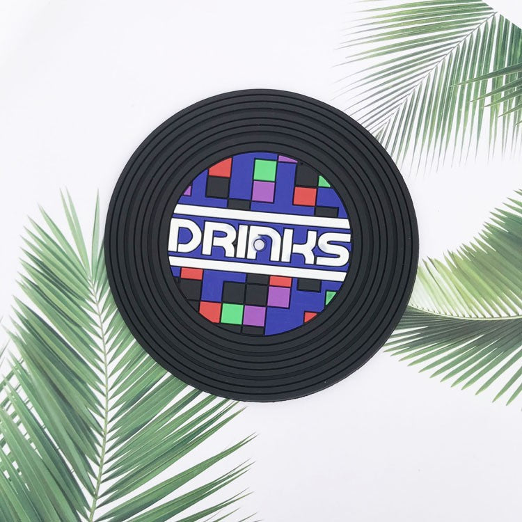 Set 5 Suporturi pentru Pahare, Filppy, din PVC, Diametru 9 cm, Rezistent la Caldura, Multicolor - vivimall.ro