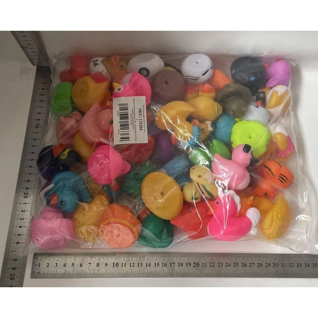 Set 50 Ratuste pentru Baie, Vivimall, 6x5.5x5.5 cm, Multicolore - vivimall.ro