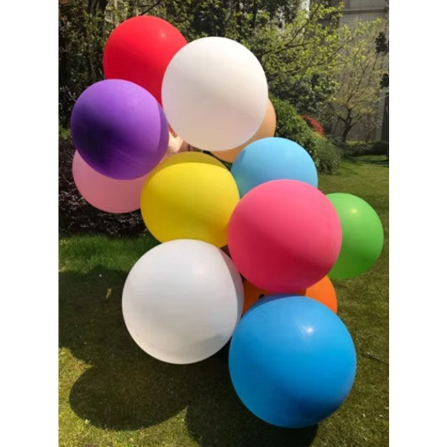 Set 6 Baloane din Latex, Vivimall, Model Party Jumbo, 45 cm, Multicolore