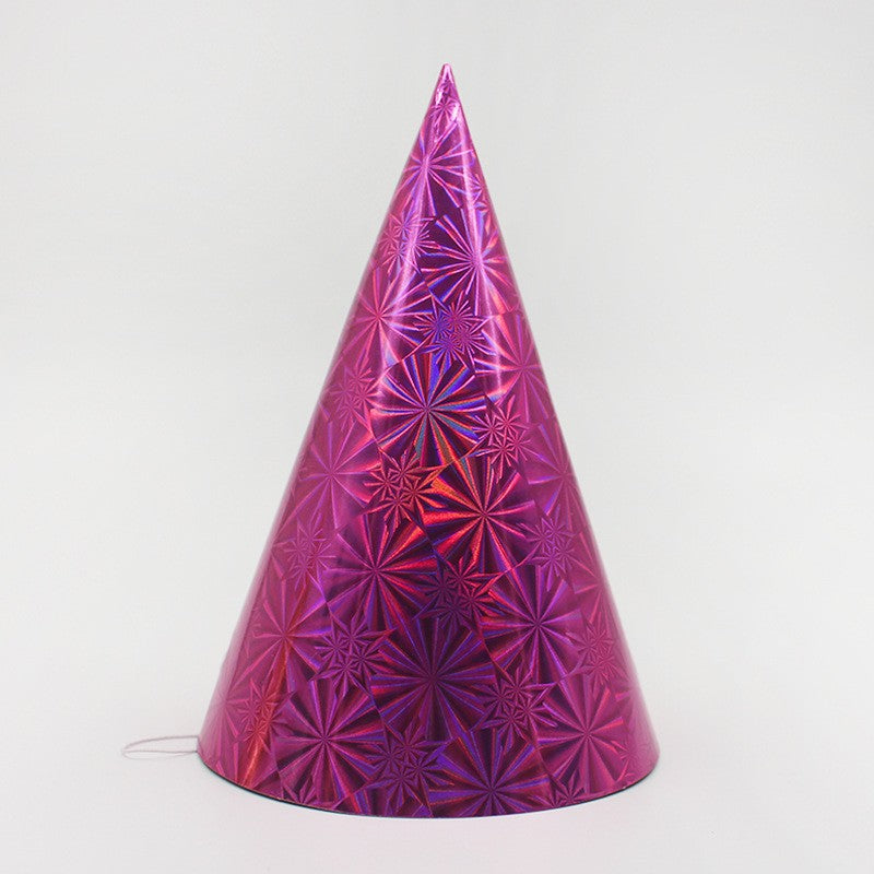 Set 6 Coifuri Metalizate, Vivimall, pentru Petrecere, Tematica Aniversare, Roz - vivimall.ro