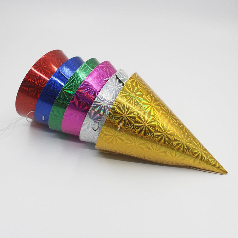 Set 6 Coifuri Metalizate, Vivimall, pentru Petrecere, Tematica Aniversare, Roz - vivimall.ro