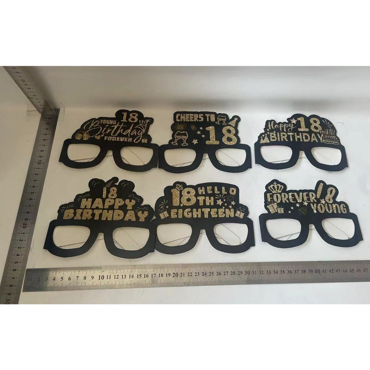 Set 6 Perechi de Ochelari pentru Majorat, Vivimall, Diverse Modele, Negru - vivimall.ro