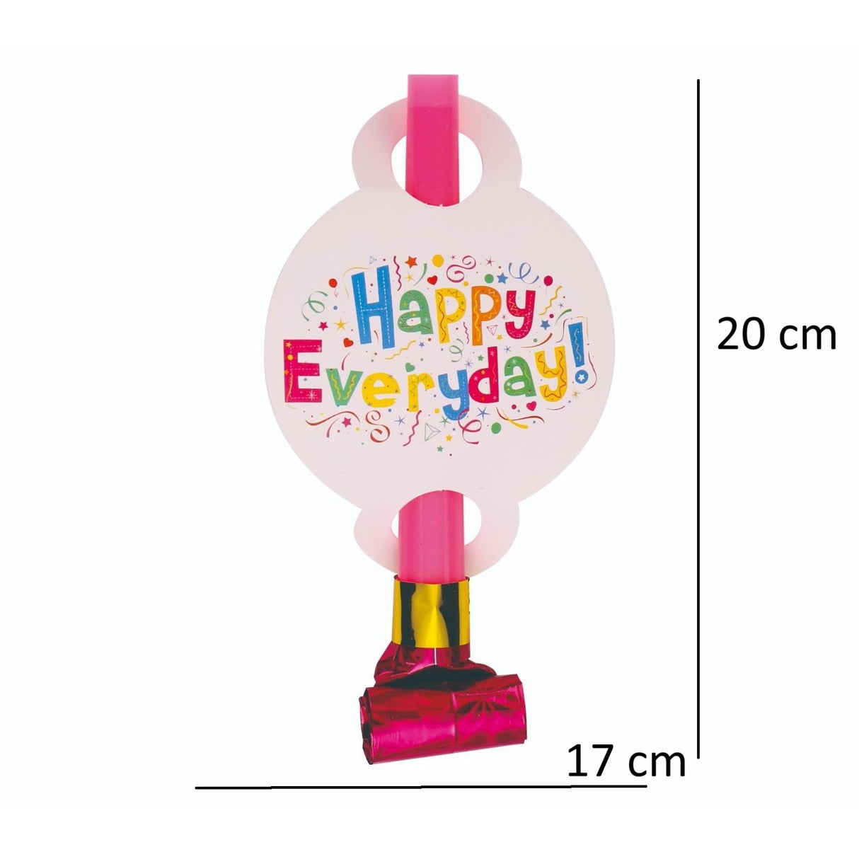 Set 6 Suflatori Happy Everyday, Vivimall, pentru Petrecere, 20 x 17 cm, Multicolor - vivimall.ro