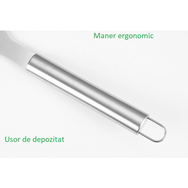 Set 7 Ustensile pentru Gratar, Vivimall, din Otel Inoxidabil, Geanta Oxford, Argintiu - vivimall.ro