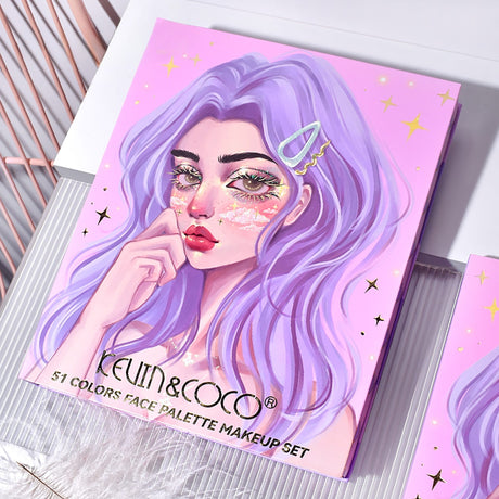 Set Machiaj 8 Produse, Violet Fairy | VivaGlow - vivimall.ro