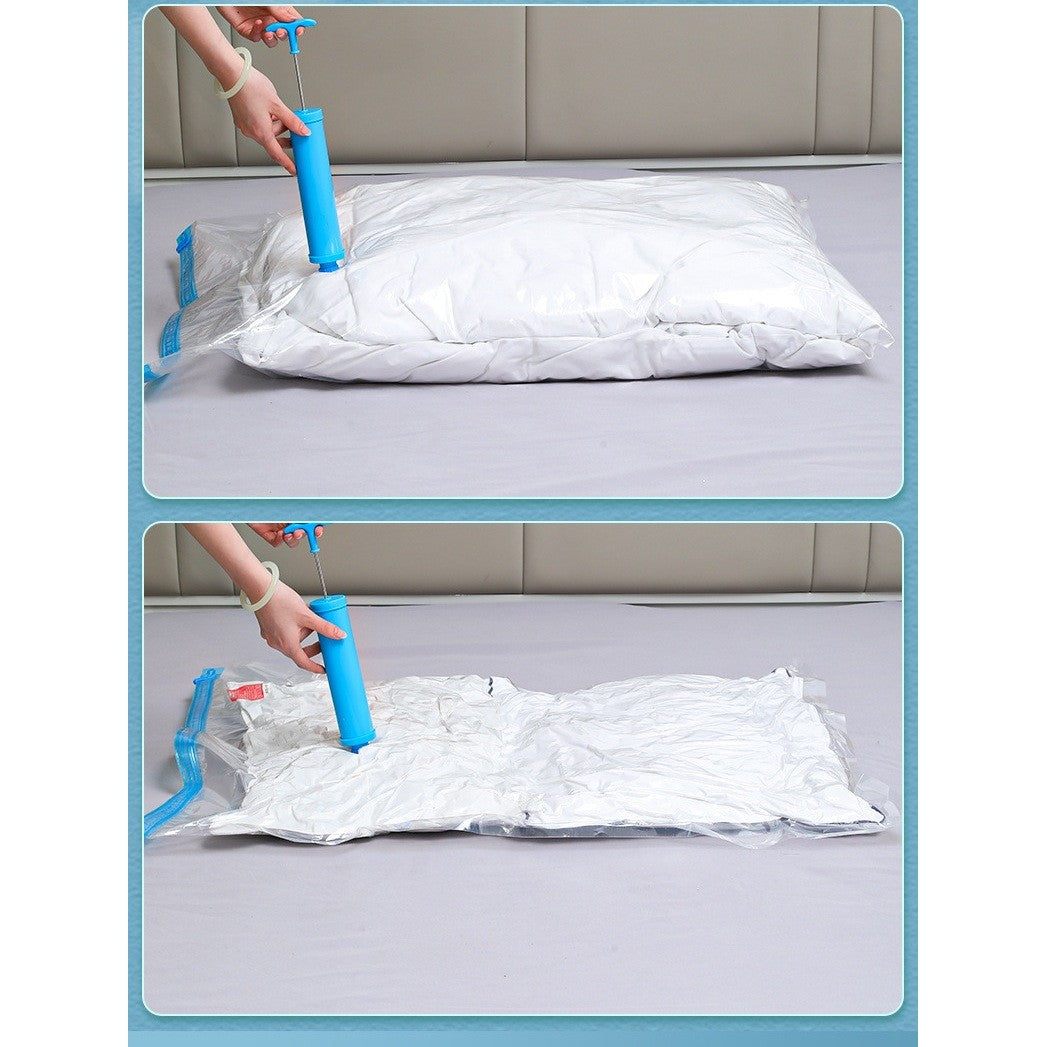 Set 9 Saci de Vidat Haine, Flippy, Marimi Diferite, Vidare prin Vacuum, Reutilizabili, Impermeabili, Pompa Inclusa, Transparent