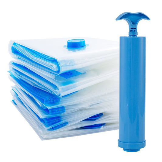 Set 9 Saci De Vidat Haine, Marimi Diferite, Vidare Prin Vacuum, Reutilizabili, Impermeabili, Pompa Inclusa - vivimall.ro