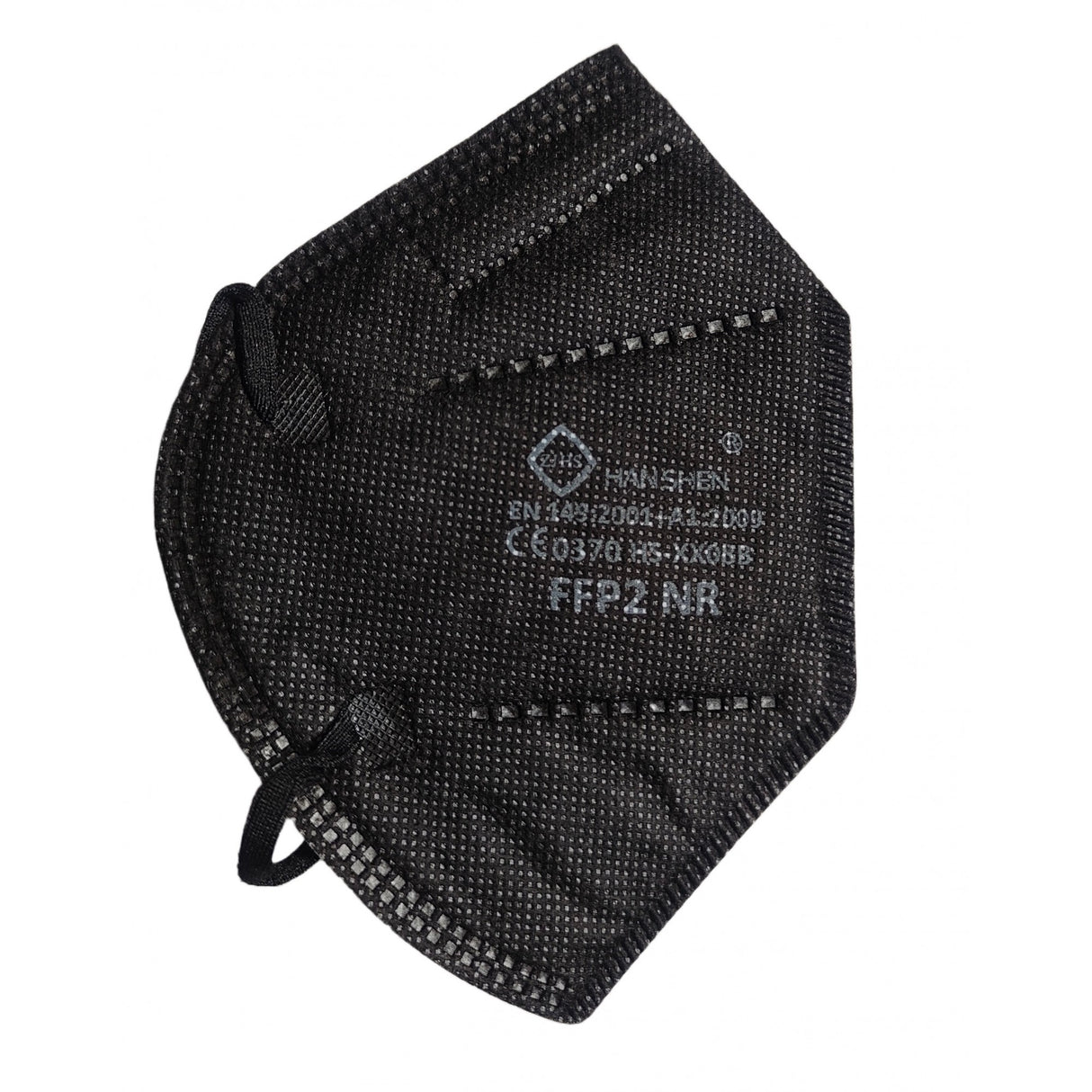 Set 900 bucati Masca de protectie faciala, Flippy, de unica folosinta pentru adulti, FFP2, KN95 CE 0370, 5 straturi, nesterila, ambalaj individual, Negru - vivimall.ro