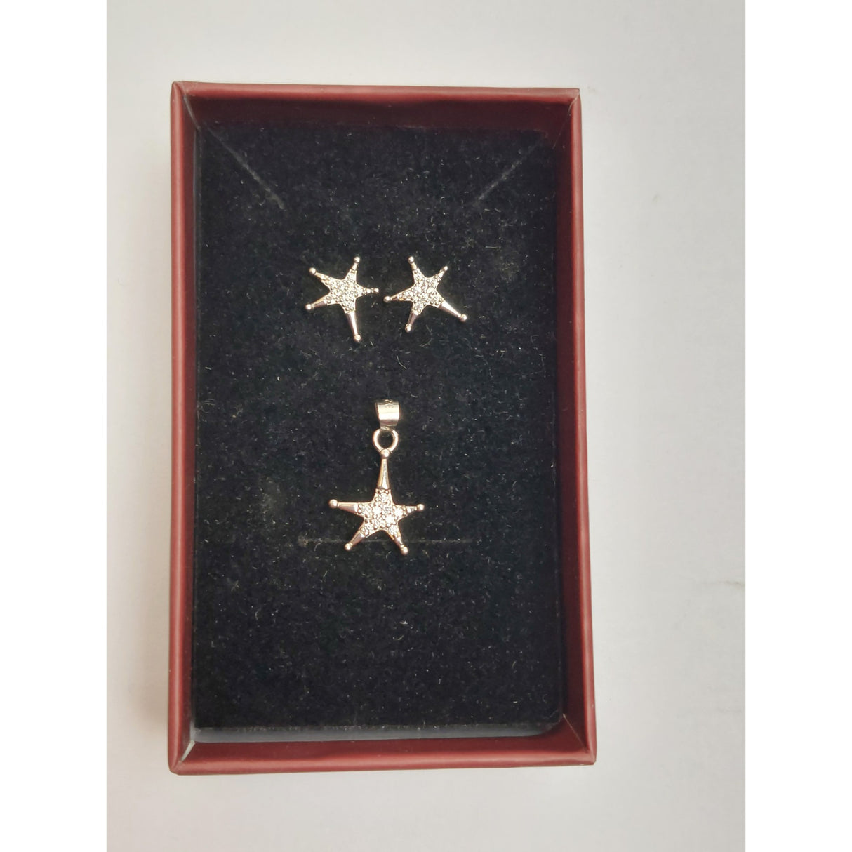 Set Argint 925 Stelute Asimetrice, Jolie Silver, 1.8g, 1.5 cm x 1.1 cm - vivimall.ro