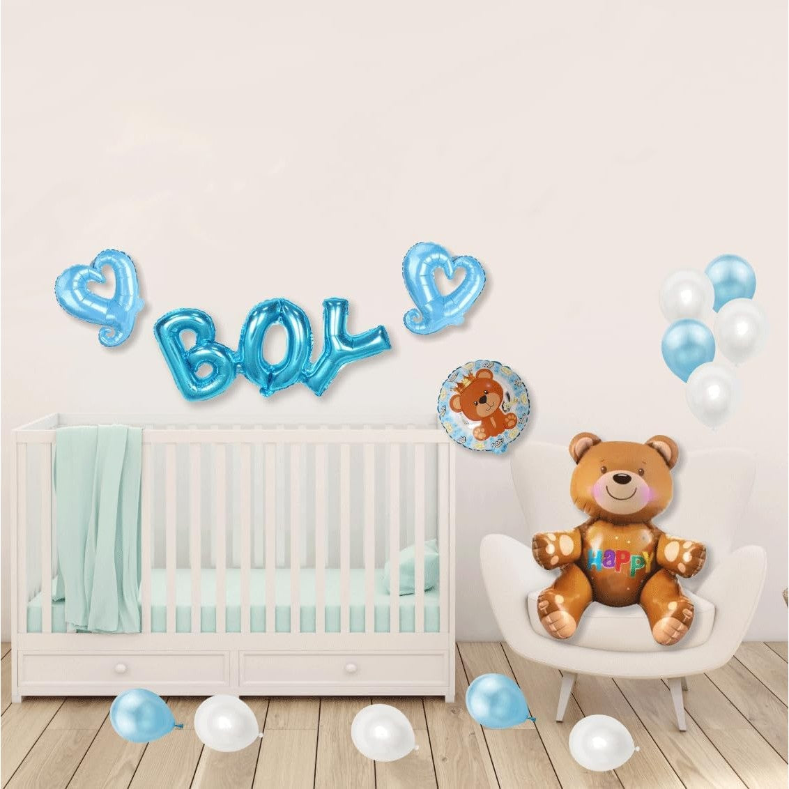 Set 25 Baloane, Din Latex Si Folie De Aluminiu, Diferite Marimi - vivimall.ro