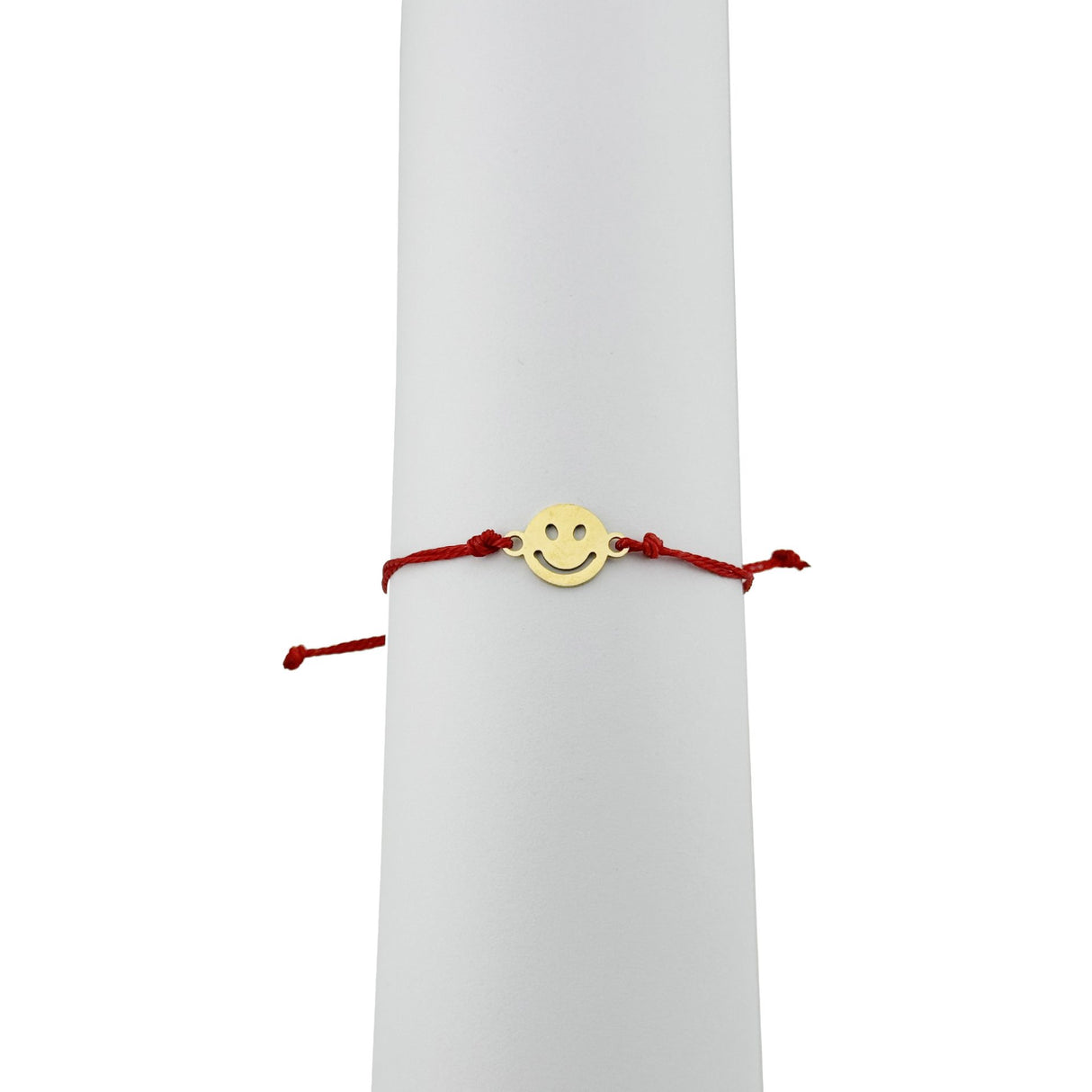 Set complet 12 brățări mărțișor Jolie Smiley cu snur ajustabil roșu, prezentare de ansamblu