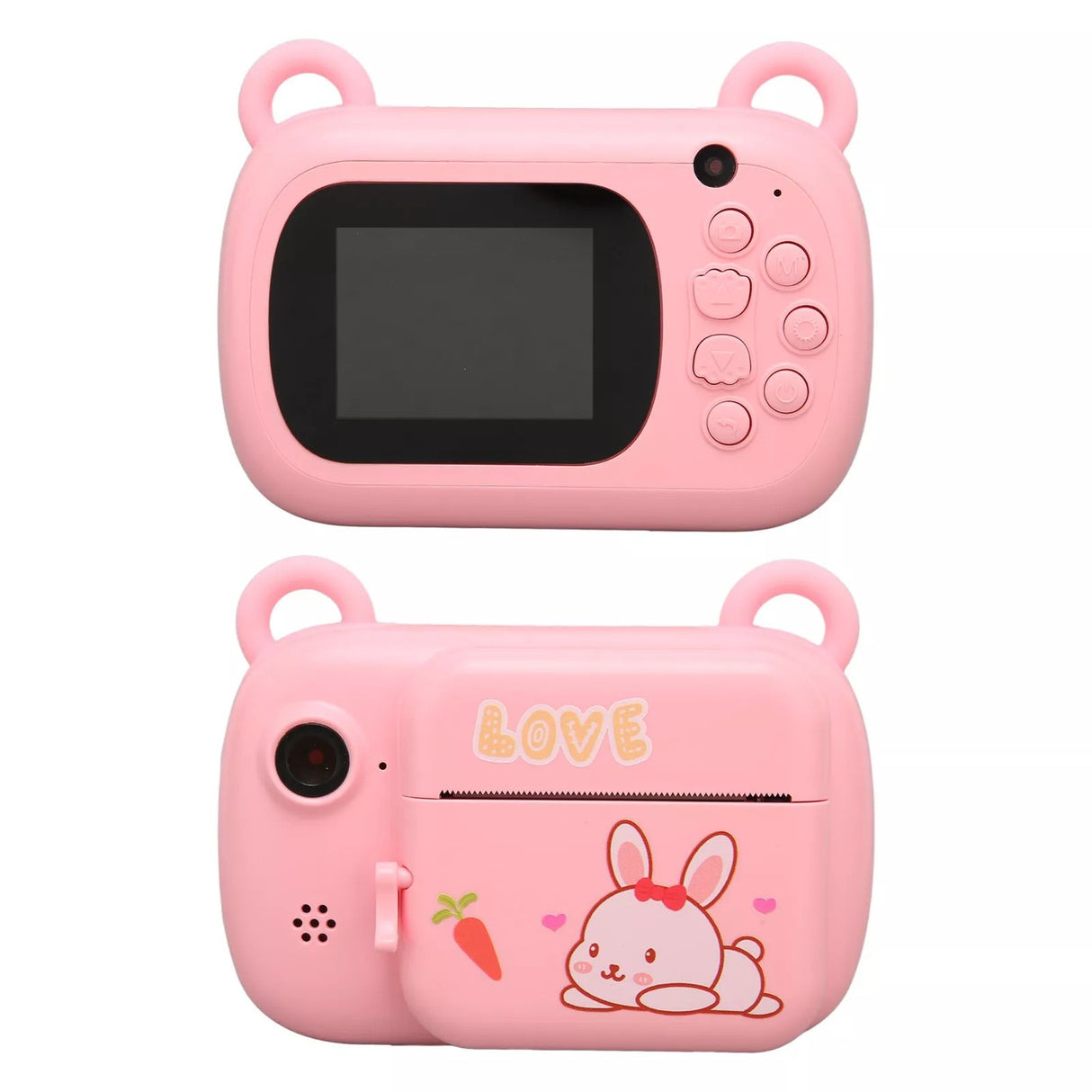 Set Camera Instantanee pentru Copii, Flippy, Camera Selfie, Ecran HD 2.4 - vivimall.ro