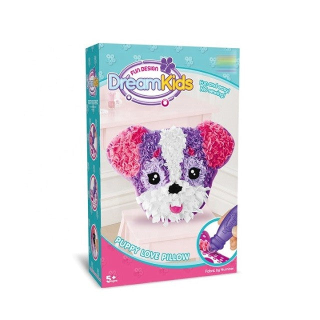 Set creatie perna pentru copii, Dream Kids, Caine - vivimall.ro