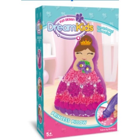 Set creatie perna pentru copii, Dream Kids, Printesa - vivimall.ro