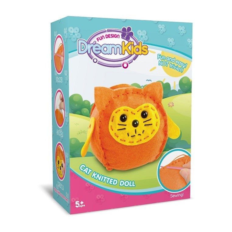 Set creatie perna pentru copii Model 2, Dream Kids, Pisica - vivimall.ro