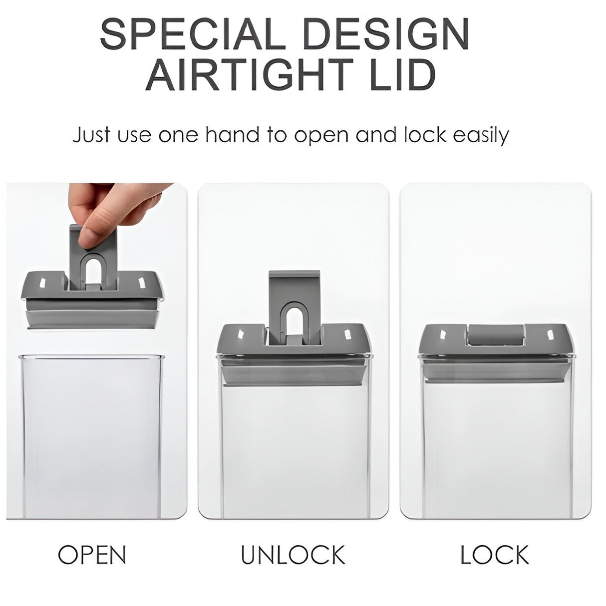 Set Cutii de Depozitare a Alimentelor, Vivimall, 7 Recipiente, 10 Etichete Reutilizabile, 4 Linguri, pentru Bucatarie, Spatula, Etansare, Fara BPA, Transparente, Capac Negru - vivimall.ro