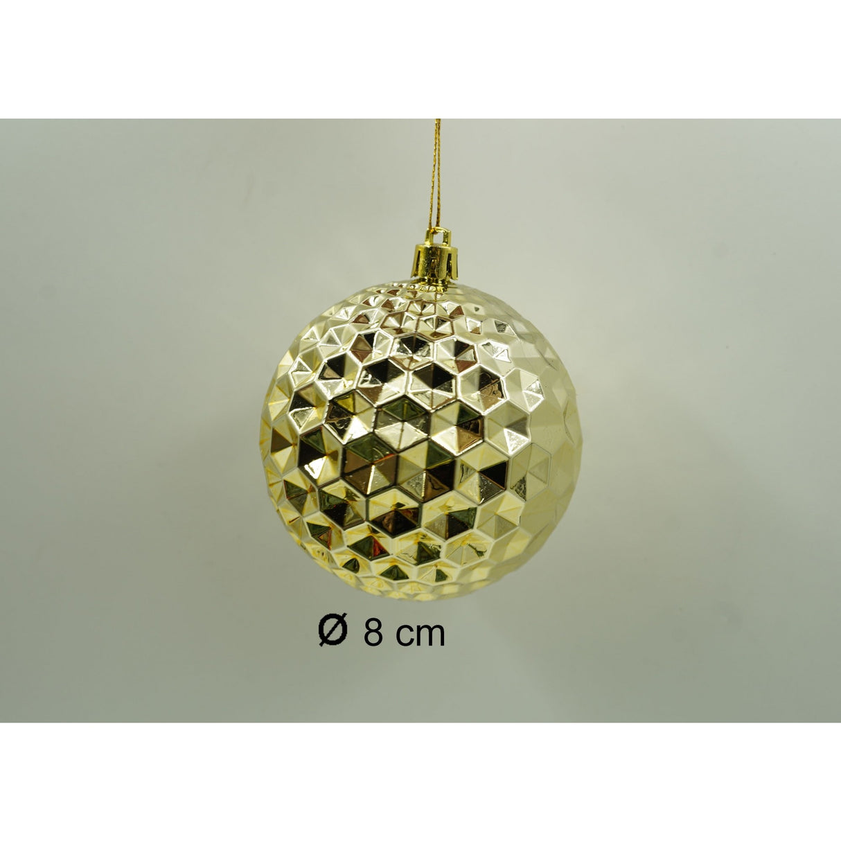 Set de 24 ornamente de brad, Flippy, de tip Glob, Rosu/ Auriu, cu ø de 8 cm, din plastic, cu finisaj sclipitor , cutie  19  cm lungime x 42  cm inaltime x 19  cm adancime - vivimall.ro