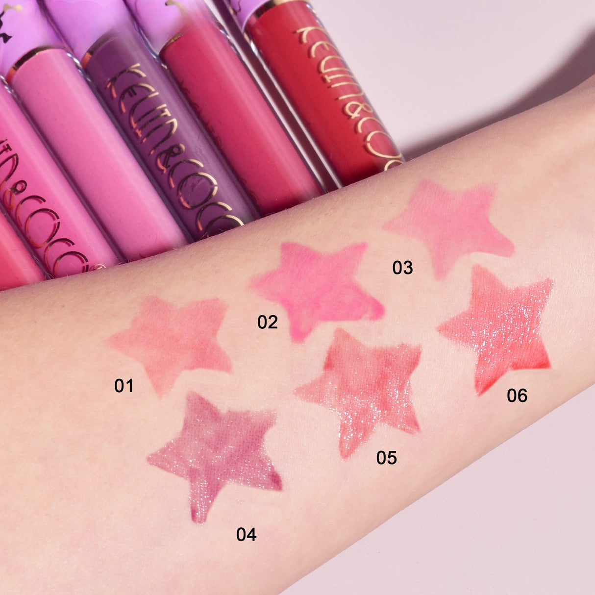 Set 6 Lip Gloss-Uri | VioletGlow - vivimall.ro