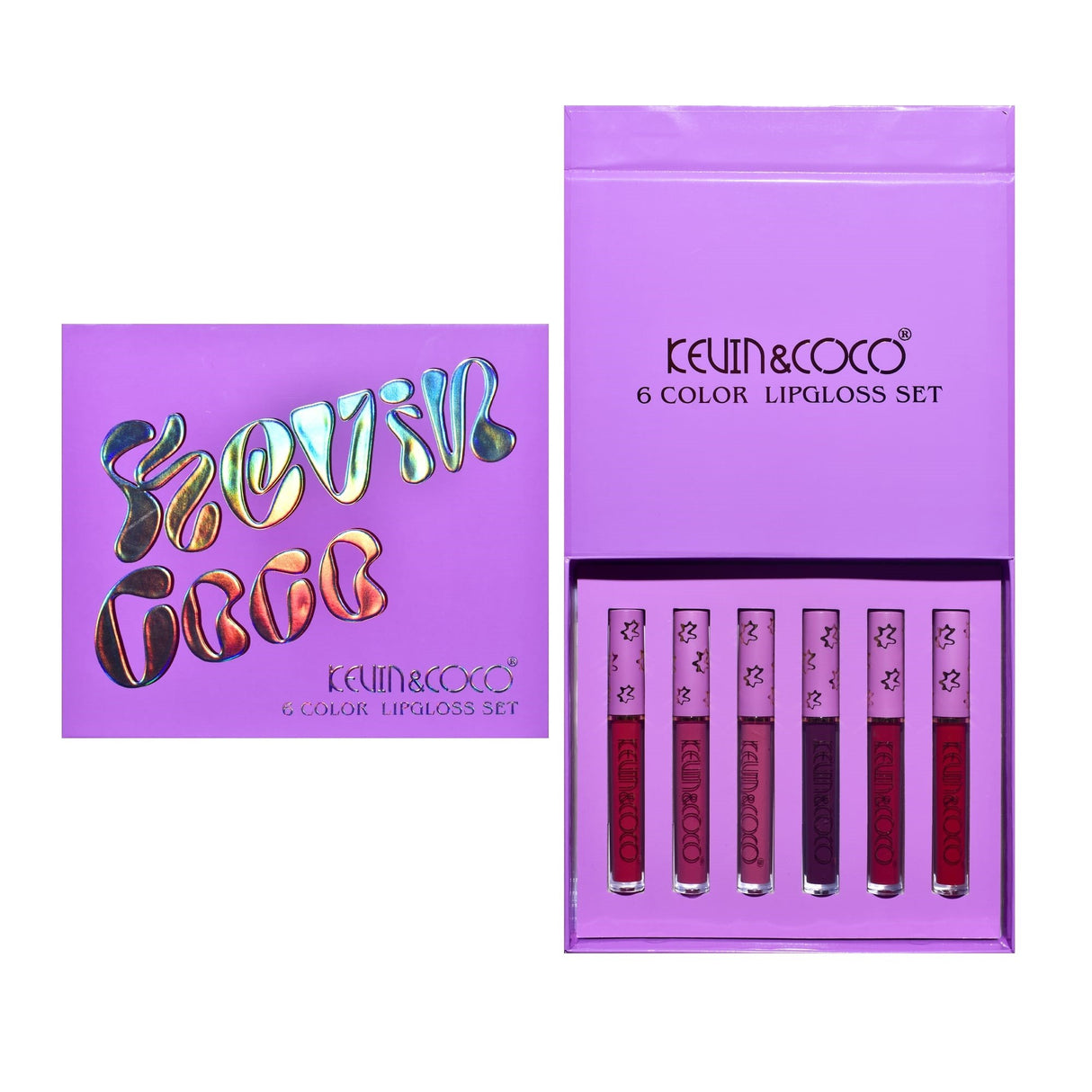 Set 6 Lip Gloss-Uri | VioletGlow - vivimall.ro