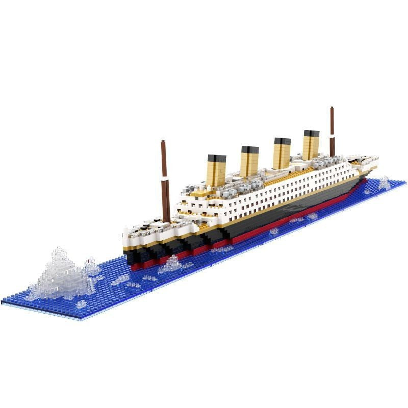 Set de Constructie Vaporul Titanic, Vivimall, 6 Ani, Ornament Creativ, 56x11x8 cm, 1787 de Piese, Multicolor, Resigilat - vivimall.ro