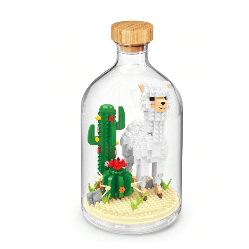 Set de Construit in Sticla, Flippy, 543 Piese, din Plastic, +14 Ani, 10 x 19.6 cm, Model Alpaca, Multicolor - vivimall.ro