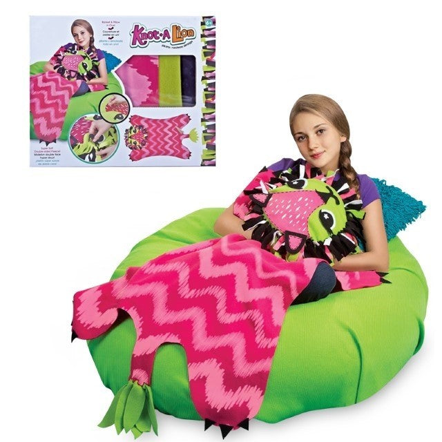 Set de creatie DIY, Flippy, patura de tricotat multicolor - vivimall.ro