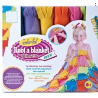 Set de creatie DIY Flippy, tesut si tricotat, patura 6+ ani, multicolor - vivimall.ro