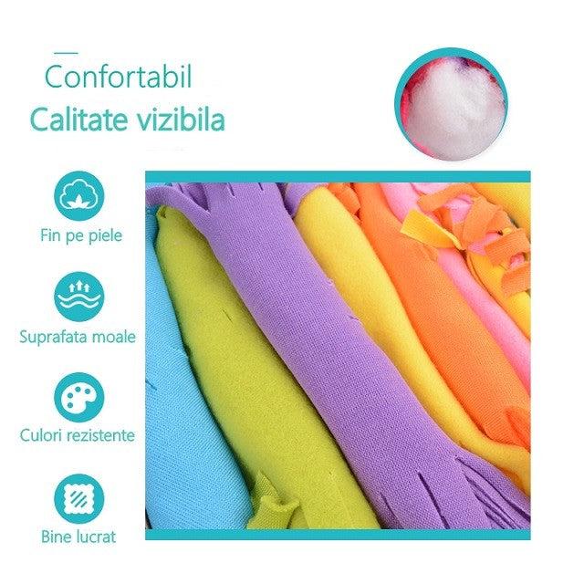 Set de creatie DIY Flippy, tesut si tricotat, patura 6+ ani, multicolor - vivimall.ro