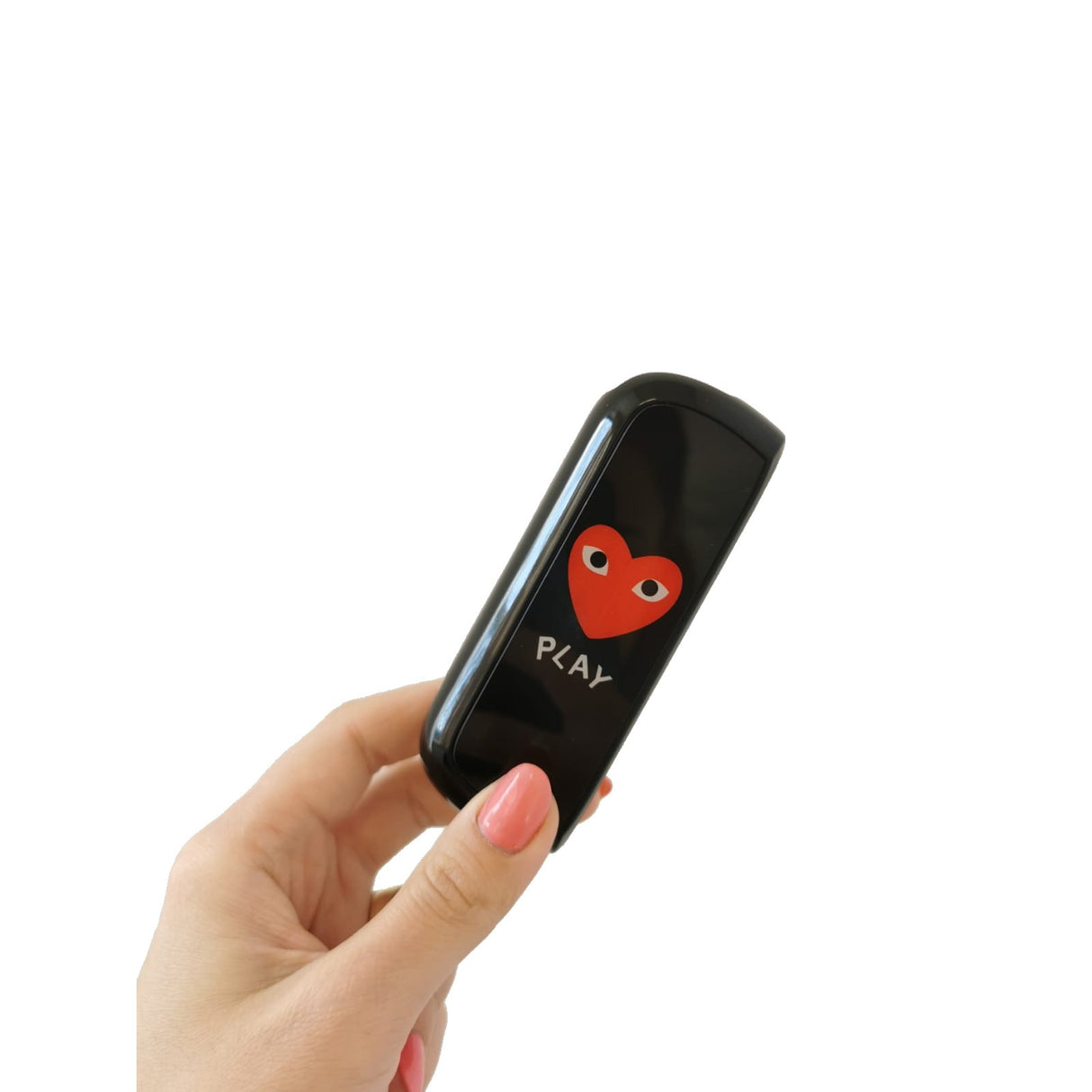 Set Husa Si Capac Plastic Flippy, pentru IQOS Iluma, de Protectie, Capac Magnetic, Anti Soc si Zgarieturi, 20 gr, 12 x 4 x 2.5 cm, Model Inima, Negru - vivimall.ro