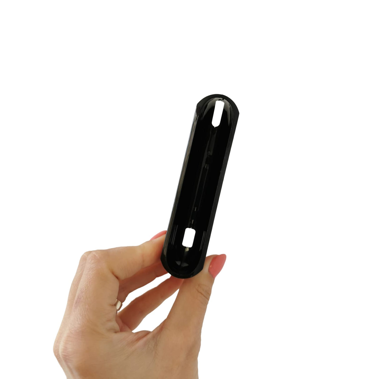 Set Husa Si Capac Plastic Flippy, pentru IQOS Iluma, de Protectie, Capac Magnetic, Anti Soc si Zgarieturi, 20 gr, 12 x 4 x 2.5 cm, Model Litera N, Negru - vivimall.ro