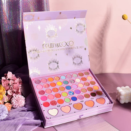 Set 13 Produse De Machiaj, Kevin & Coco, Moonlight, 50 Culori, 29 X 23 Cm - vivimall.ro