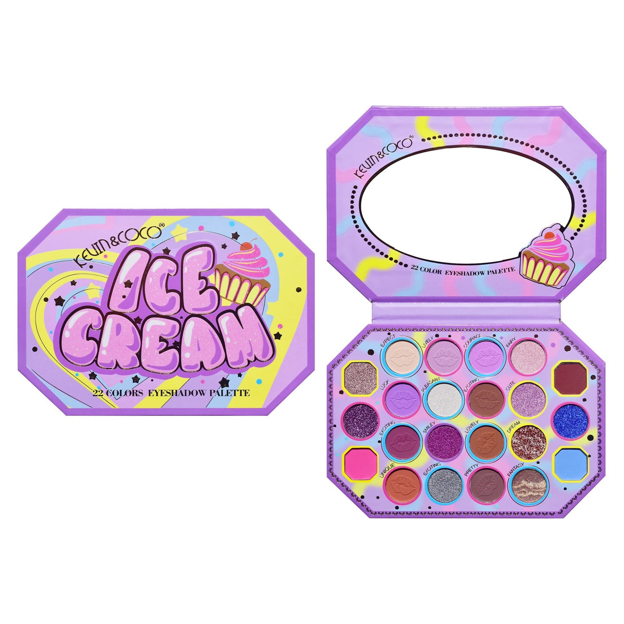 Paleta De Machiaj Violet Ice Cream | IceGlow - vivimall.ro