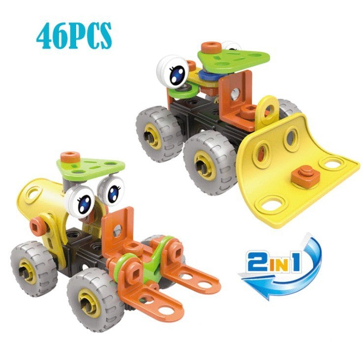 Set Pentru Construit Masini, Educativ Si Creativ, 46 Piese
