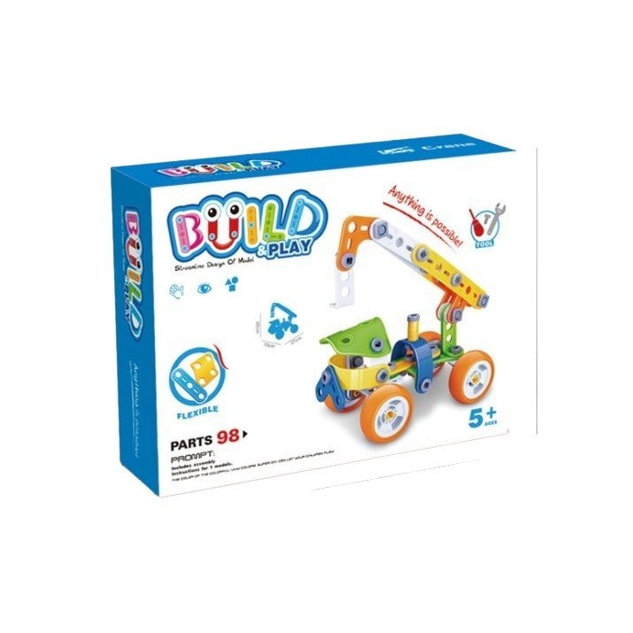 Set pentru construit masini, Vivimall, Educativ si creativ, 98 piese - vivimall.ro