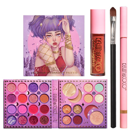 Kit Machiaj 28 Culori | ShinePro - vivimall.ro