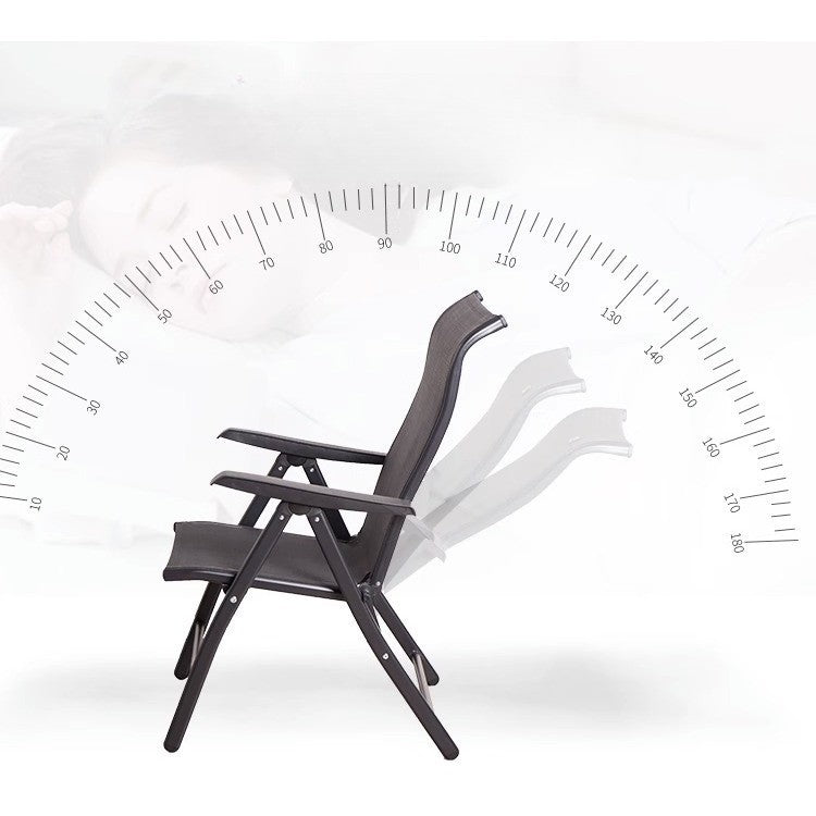 Scaun 2in1 de Gradina, Vivimall, Sezlong, Suport Picioare, Pliabil, Cadru Metalic, Impermeabil, 47 x 110 x 46 cm, Negru - vivimall.ro