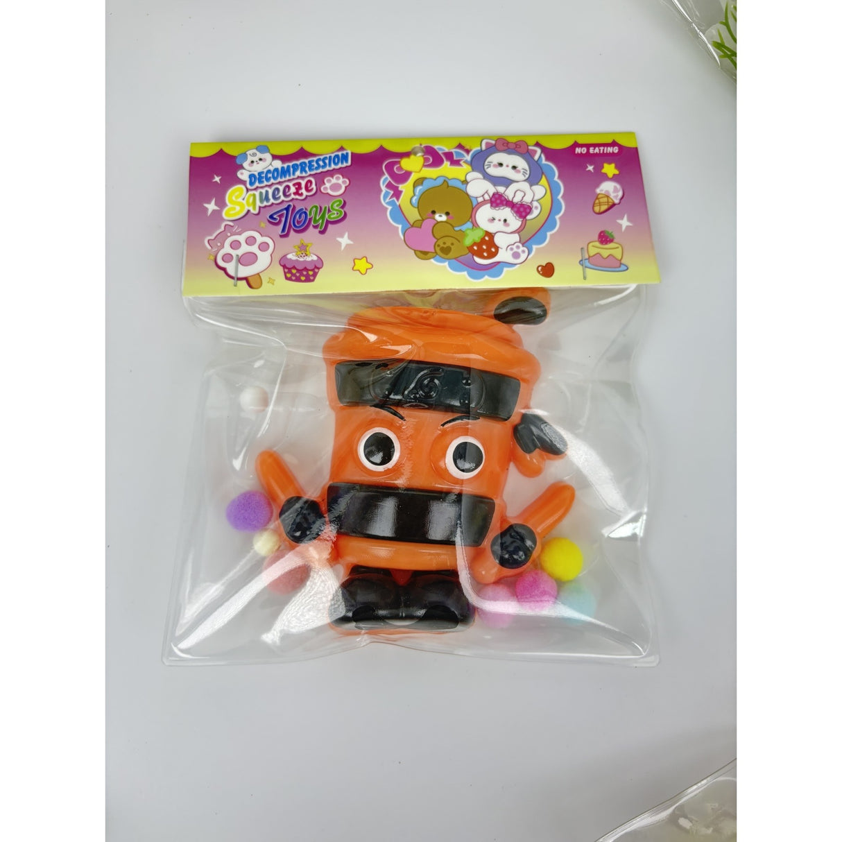 Jucarie Antistres Squishy, Vivimall, Model Cappuccino Assassino, cu Revenire Lenta, din TPR, 12 x 11 x 3 cm, Multicolor - vivimall.ro