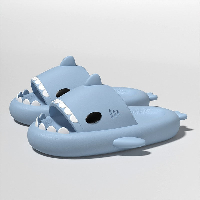 Papuci Tip Rechin, Flippy, Unisex, din Spuma EVA, Talpa Groasa Antiderapanta, Rezistenti la Uzura, Marime 36-37, Albastru Deschis - vivimall.ro