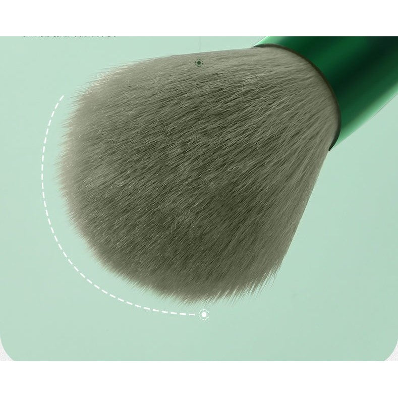 Set 13 pensule pentru machiaj, Flippy, super soft, makeup profesional/incepatori, verde