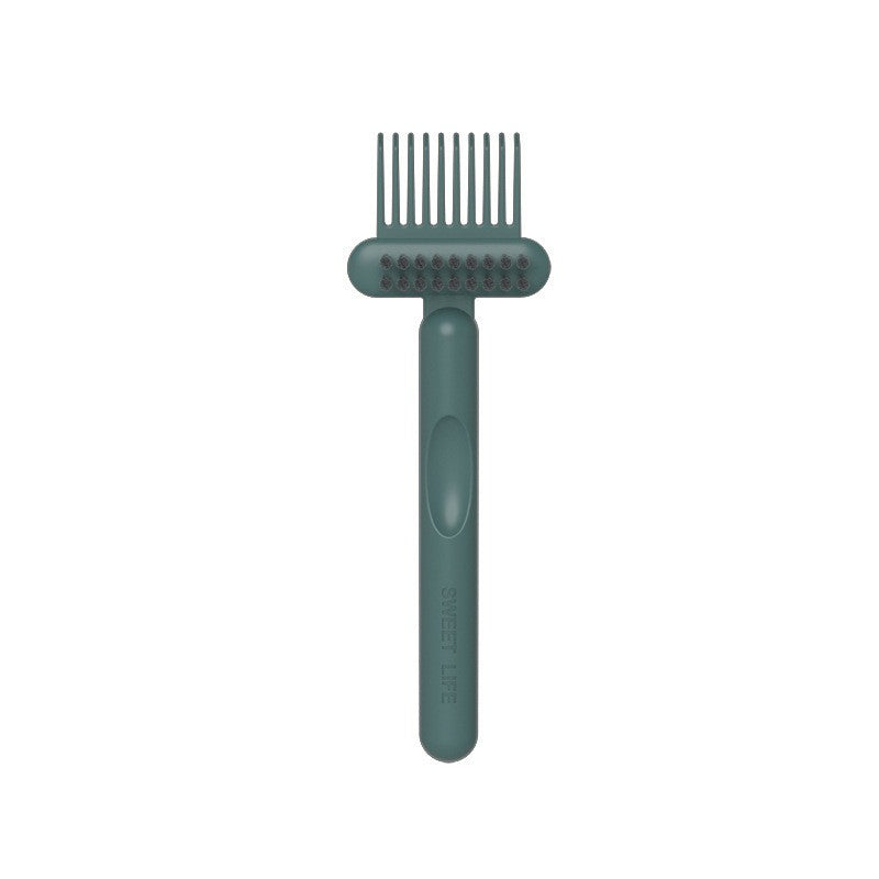 Perie pentru Curatarea Parului, Vivimall, din Plastic, 16 x 5 cm, Verde - vivimall.ro